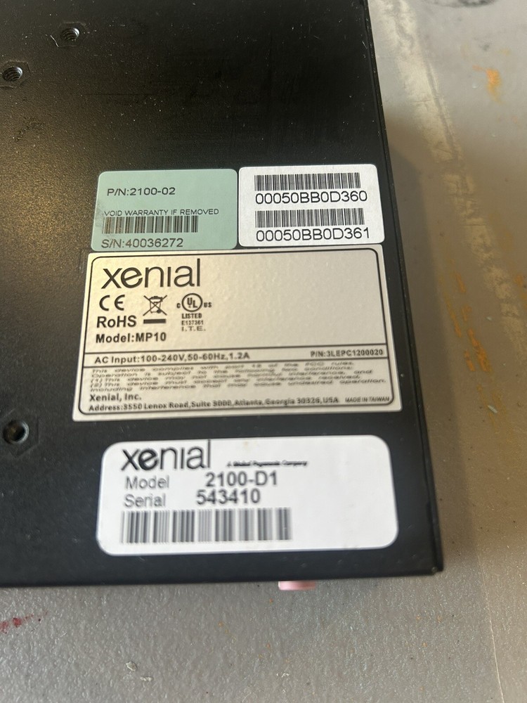 Xenial MP-10 2100-D1 Digital Menu Controller