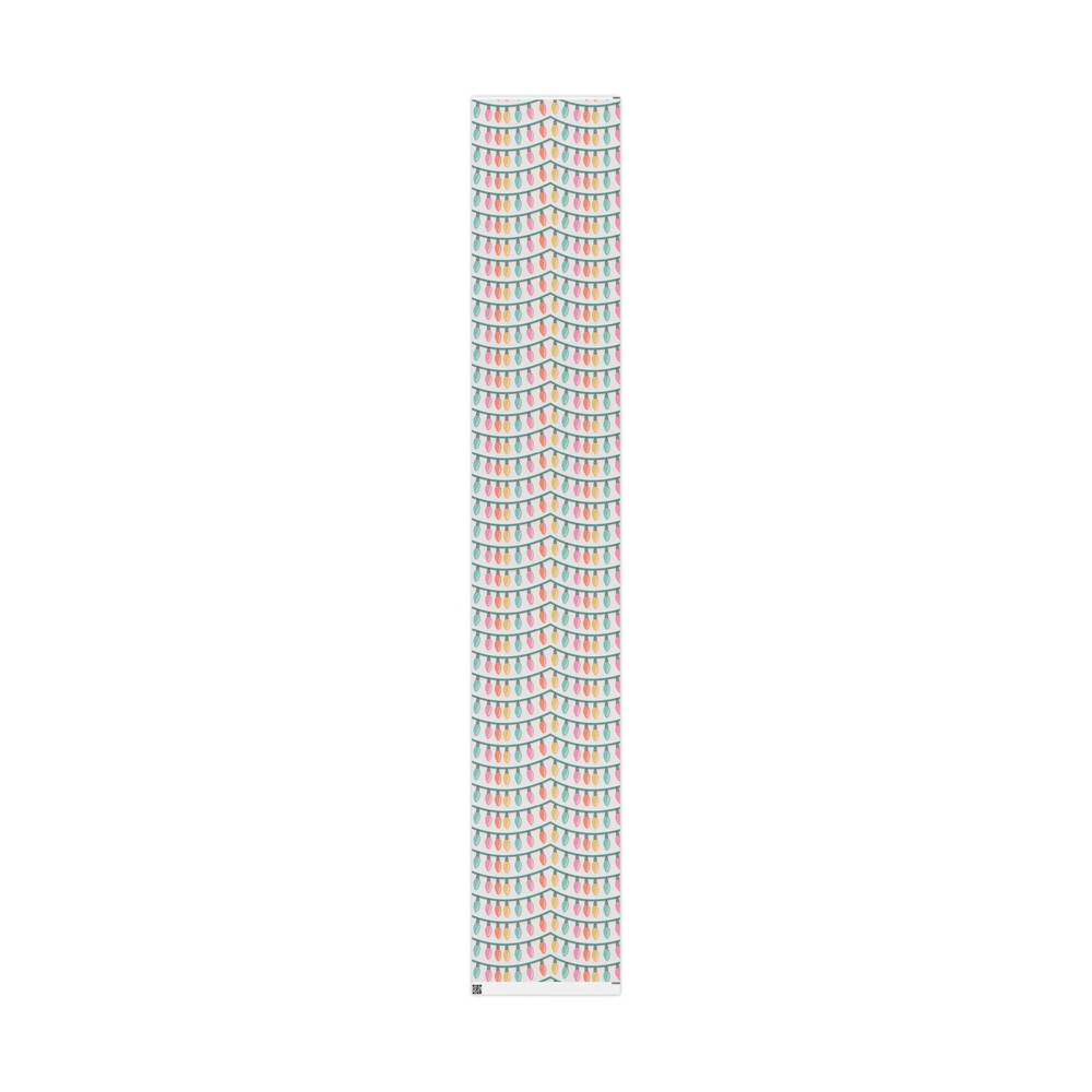 Pastel Christmas Lights Option 2 Wrapping Papers