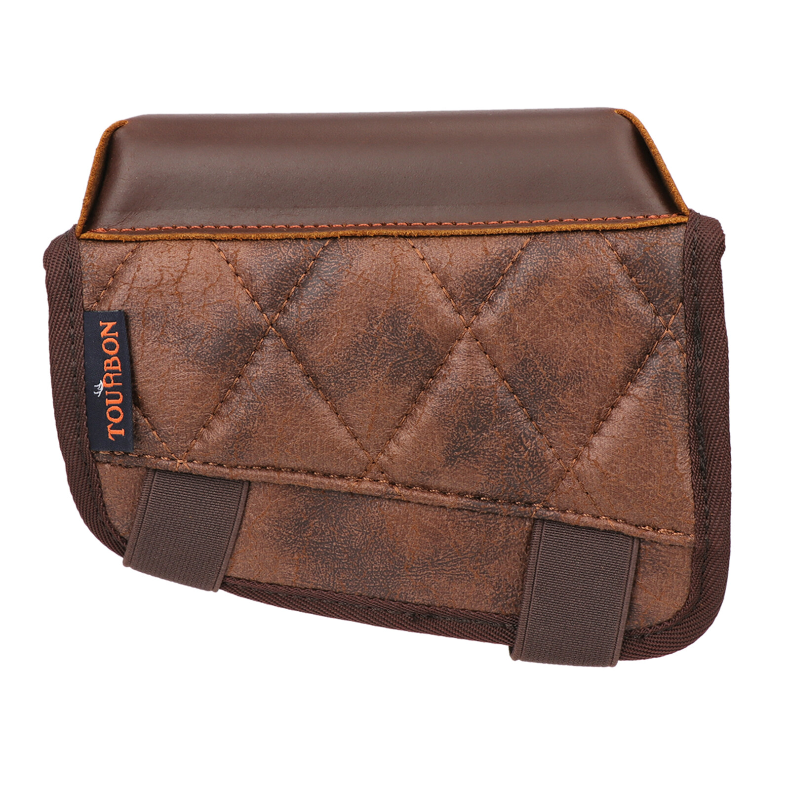 TOURBON PU Leather Cheek Riser Rest Rifle Buttstock Holder 308 WIN Ammo Carrier