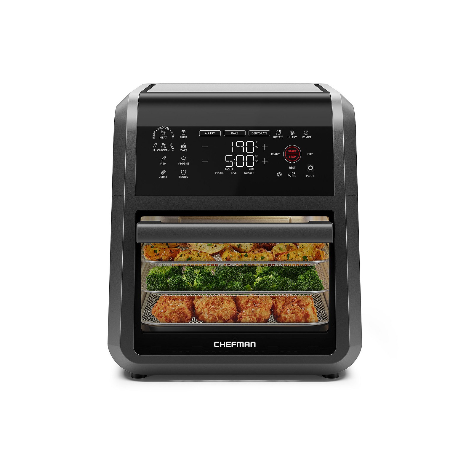 Chefman Air Fryer RJ38-RDO-PV12 - BLACK ONE SIZE