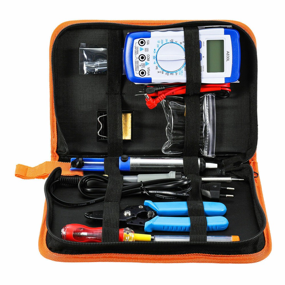 60W Soldering Iron Kit Electronics Welding Irons Solder Tools Adjustable Temp