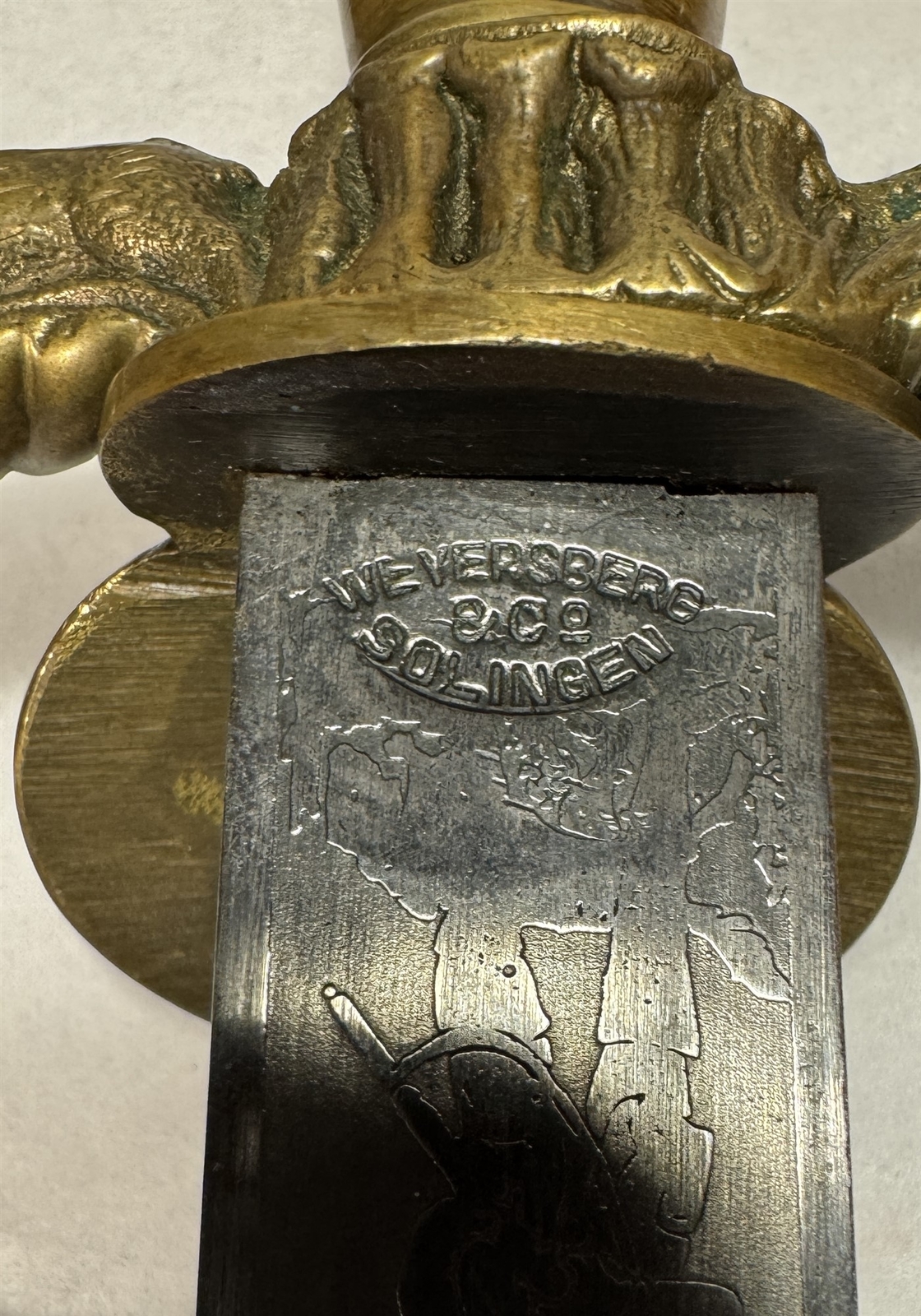 German Hunting Sword, Scabbard, Weyersberg & Co Solingen �Waidmannsheil�