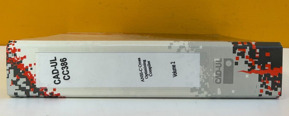 CAD-UL Organon CC386 96' Vol 2 ANSI C Cross Optimizing Compiler Reference Manual