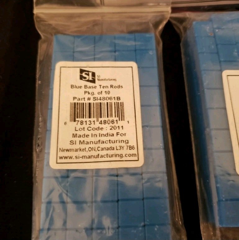 Math Blue Base Ten Block Bundle