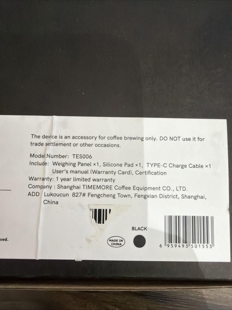 Timemore Black Mirror Basic + Coffee Espresso Weighing Platform Scale NEW Tes006