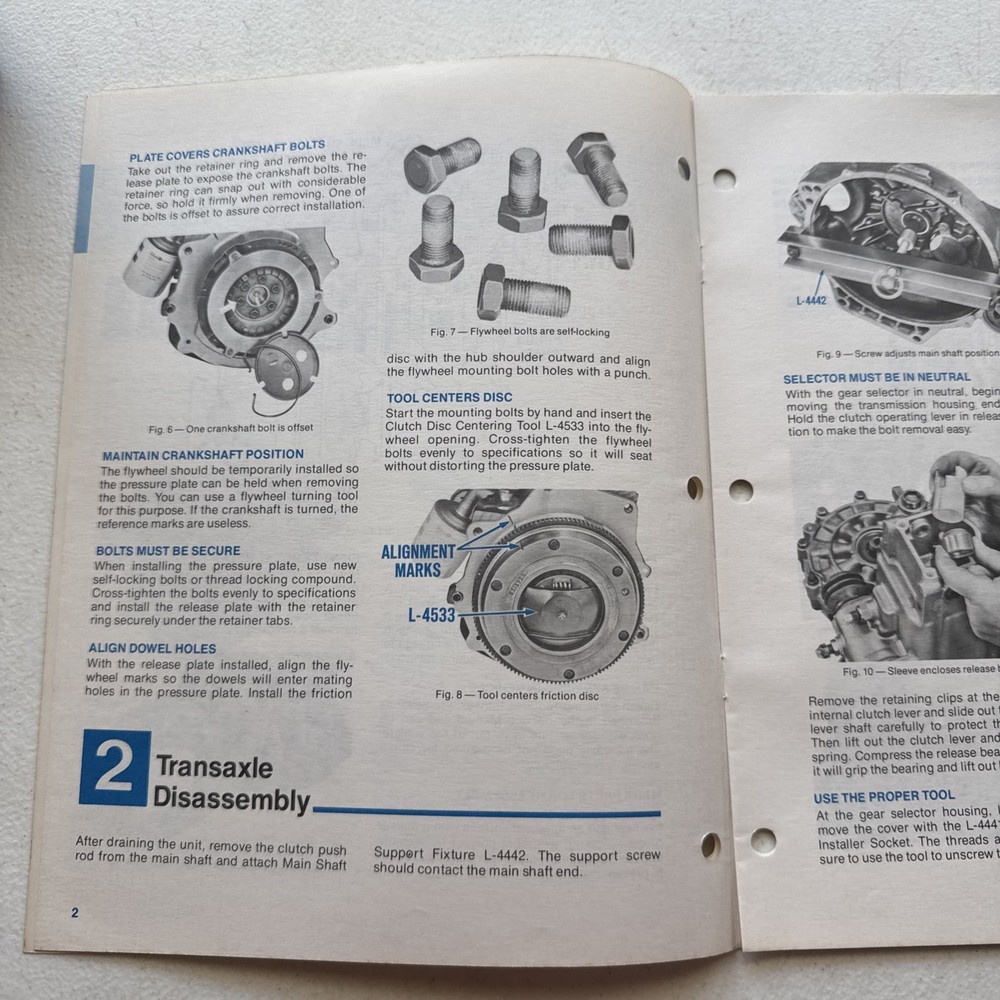 Chrysler Dodge 1978 Servicing The A-412 Transaxle And Clutch Reference Book