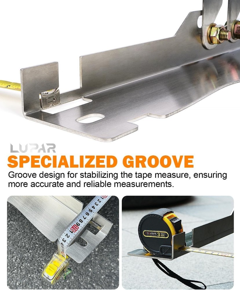 Upgraded Wheel Alignment Tool with Connection Sheet, Heavy Duty Stainless