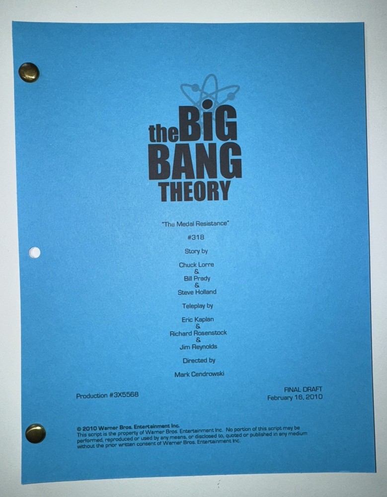 The Big Bang Theory Season 3 Script