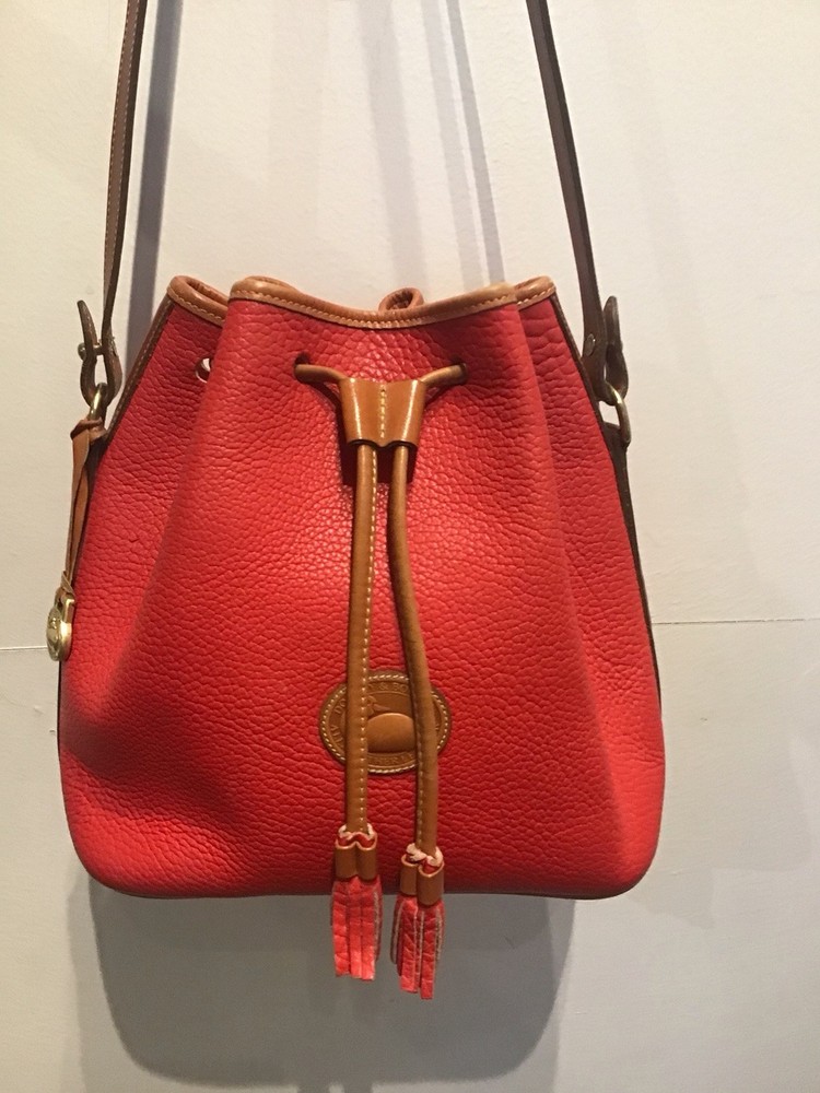 Dooney and Bourke Red Leather Knapsack PURSE