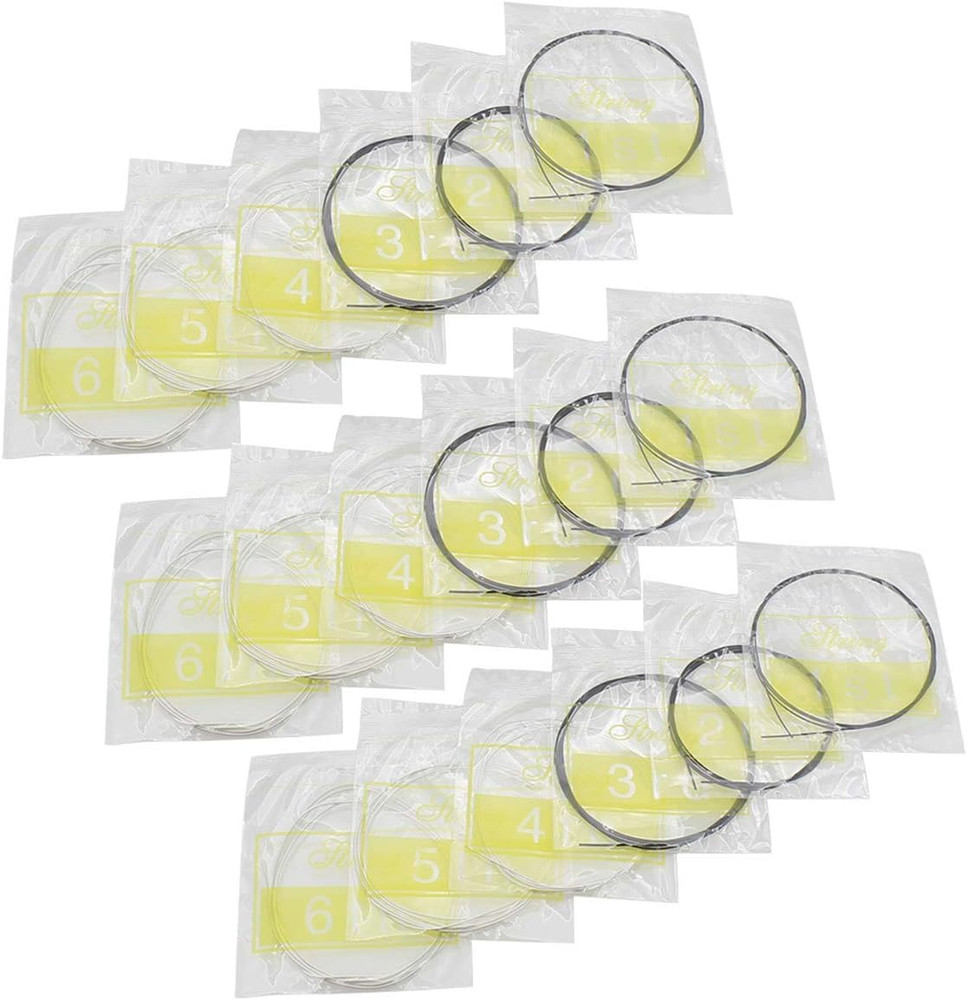 Classical Guitar Strings 3 Full Sets with Black Nylon for E-1St B-2Nd G-3Rd and