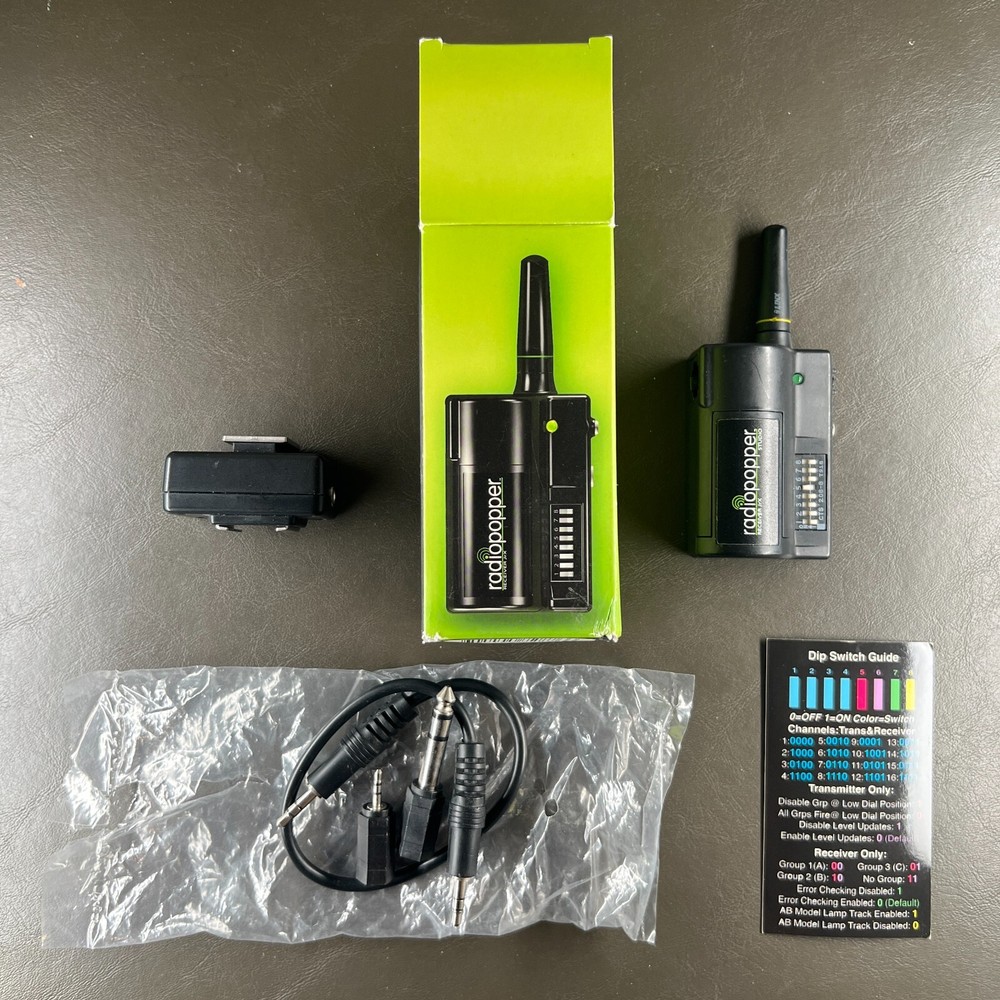 RadioPopper Studio JrX Receiver + Shoe Mount + Sync Cord