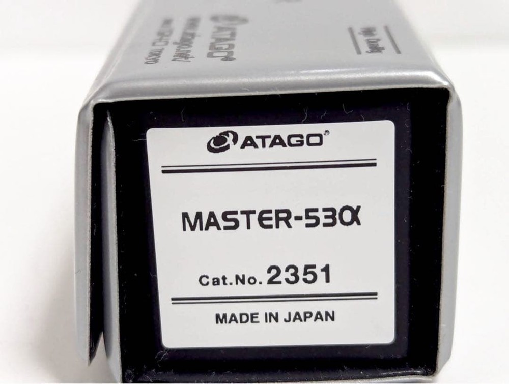 ATAGO MASTER-53α Handheld Refractometer Brix 0-53% IP65 Model almost unused