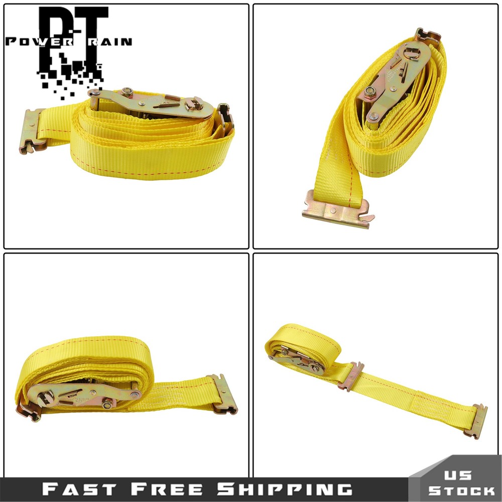 12PCS E Track Tie-Down Rail Kit Trucks Vans Garages Trailer Tie Down System