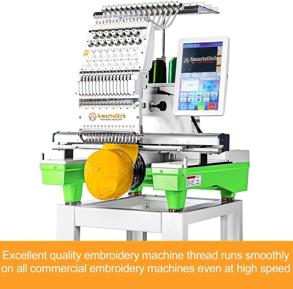 5000M Polyester Embroidery Thread Spools Ideal for Home and Industrial Use