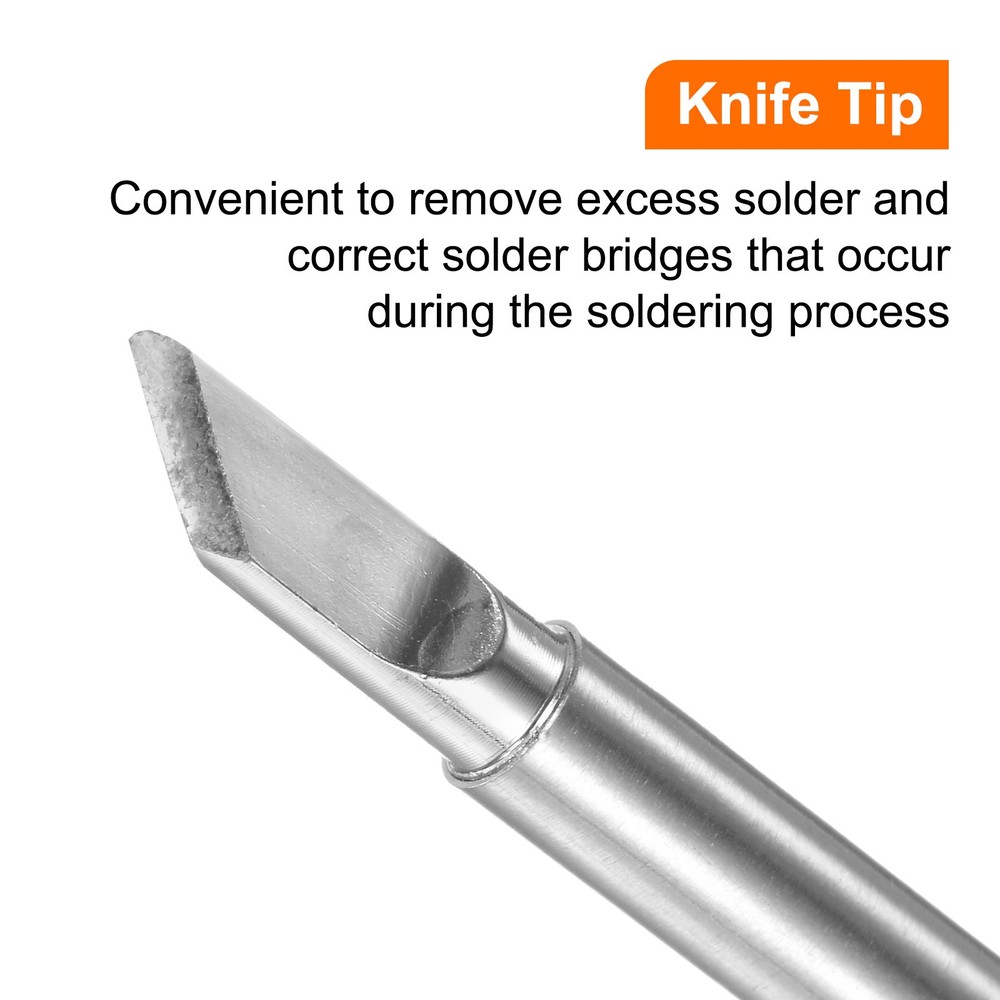 Soldering Iron Tips T12-K 4.5mm Tip Width Knife Tip Solder Replacement Tip