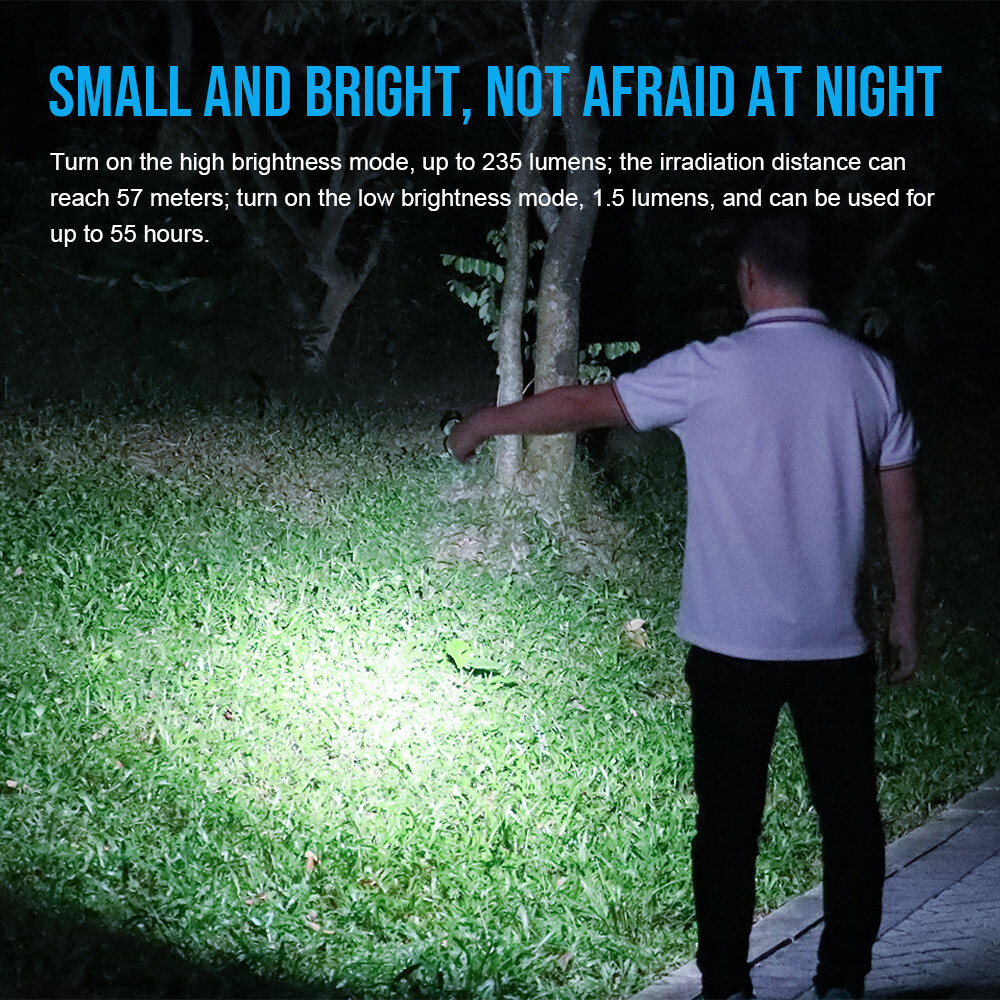Trustfire 235LM LED Keychain MINI Rechargeable Flashlight Keyring LED Torch