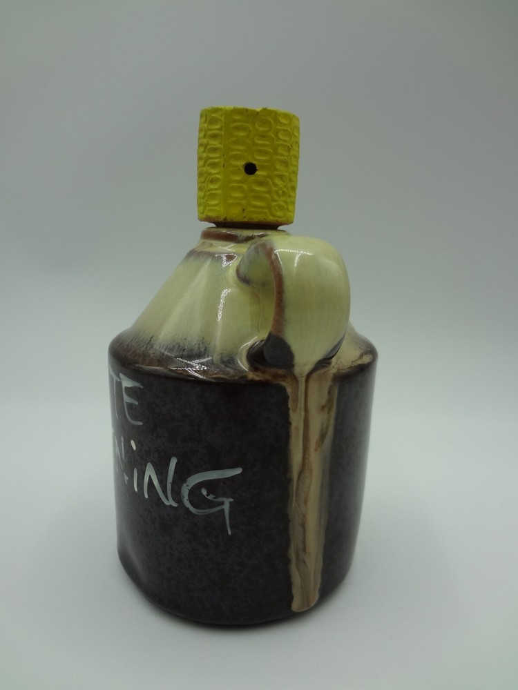 White Lightning - Stoneware Jug - Japan Vintage Empty