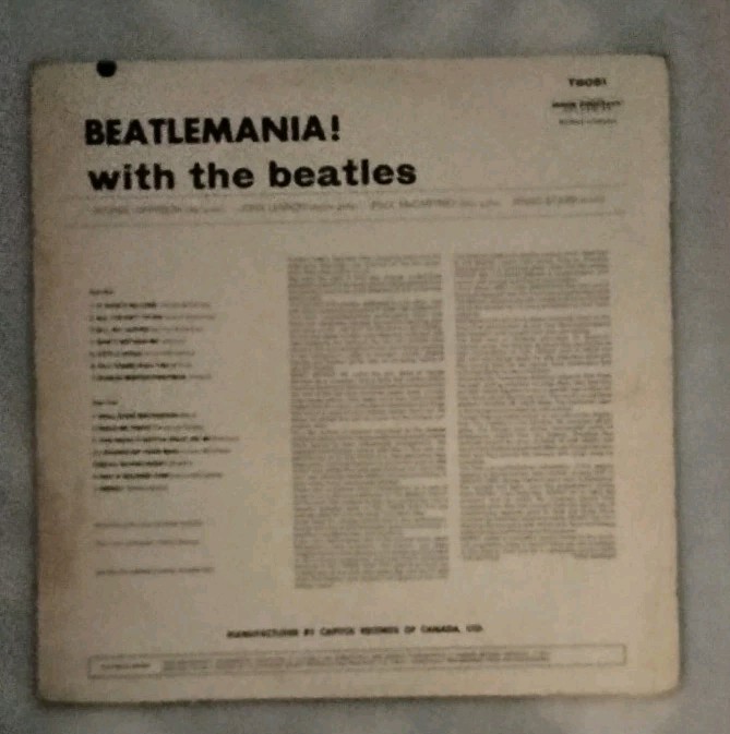 BEATLEMANIA! With The Beatles - Mono Vinyl - T6051 - Canada 1963