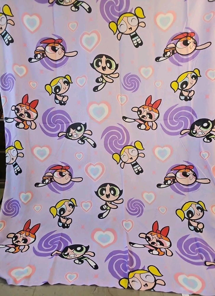 Power Puff Girls Twin Bedding Comforter Flat & Fitted Sheet & Pillow Case New