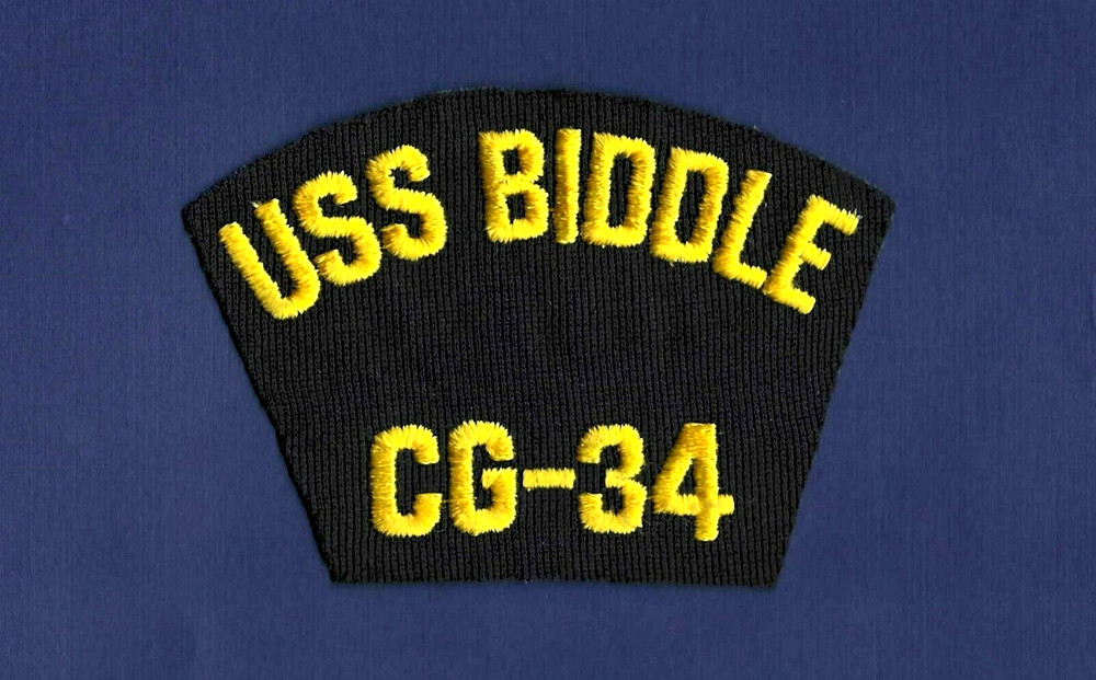 USS BIDDLE CG-34 Guided Missile Cruiser Ballcap Patch