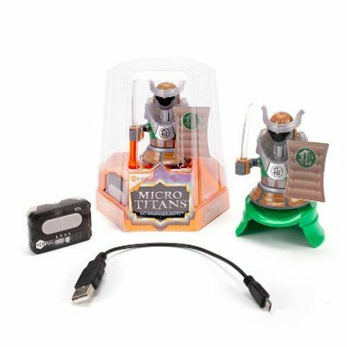 HEXBUG Micro Titans Knight, Remote Controlled Green Robot Battle