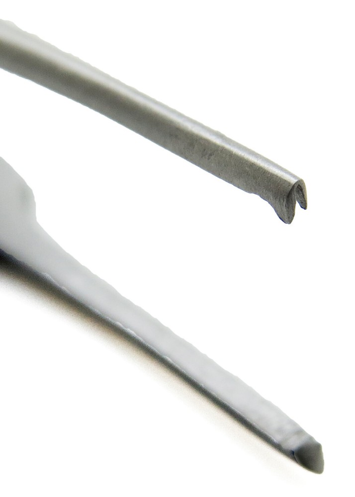 2 Pcs Iris Forceps 2.5" Kocher 0.5mm Straight & Curved Micro Instruments