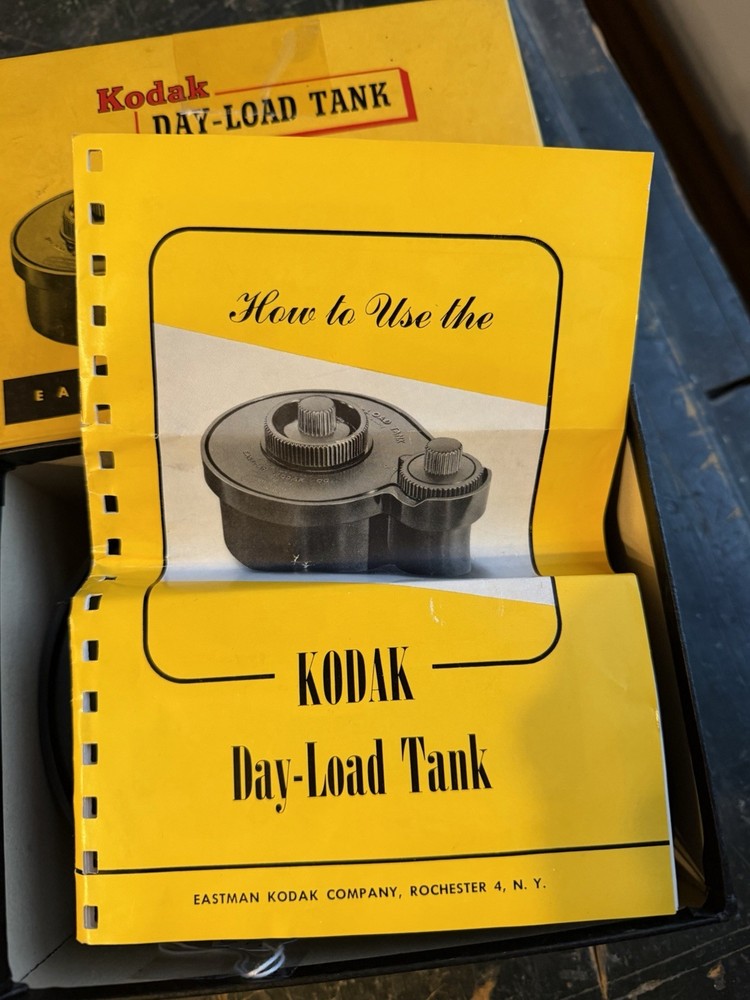 Vintage Kodak Day-Load Tank for Developing 35mm Magazine Daylight Processing