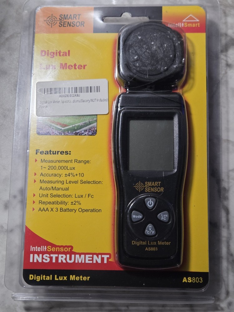 Smart Sensor Digital Lux Meter As803 New In Package