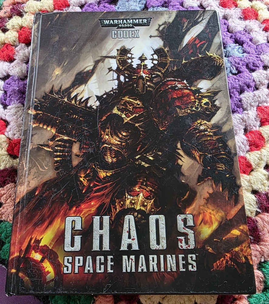 Warhammer 40k Codex Chaos Space Marines hardback  book