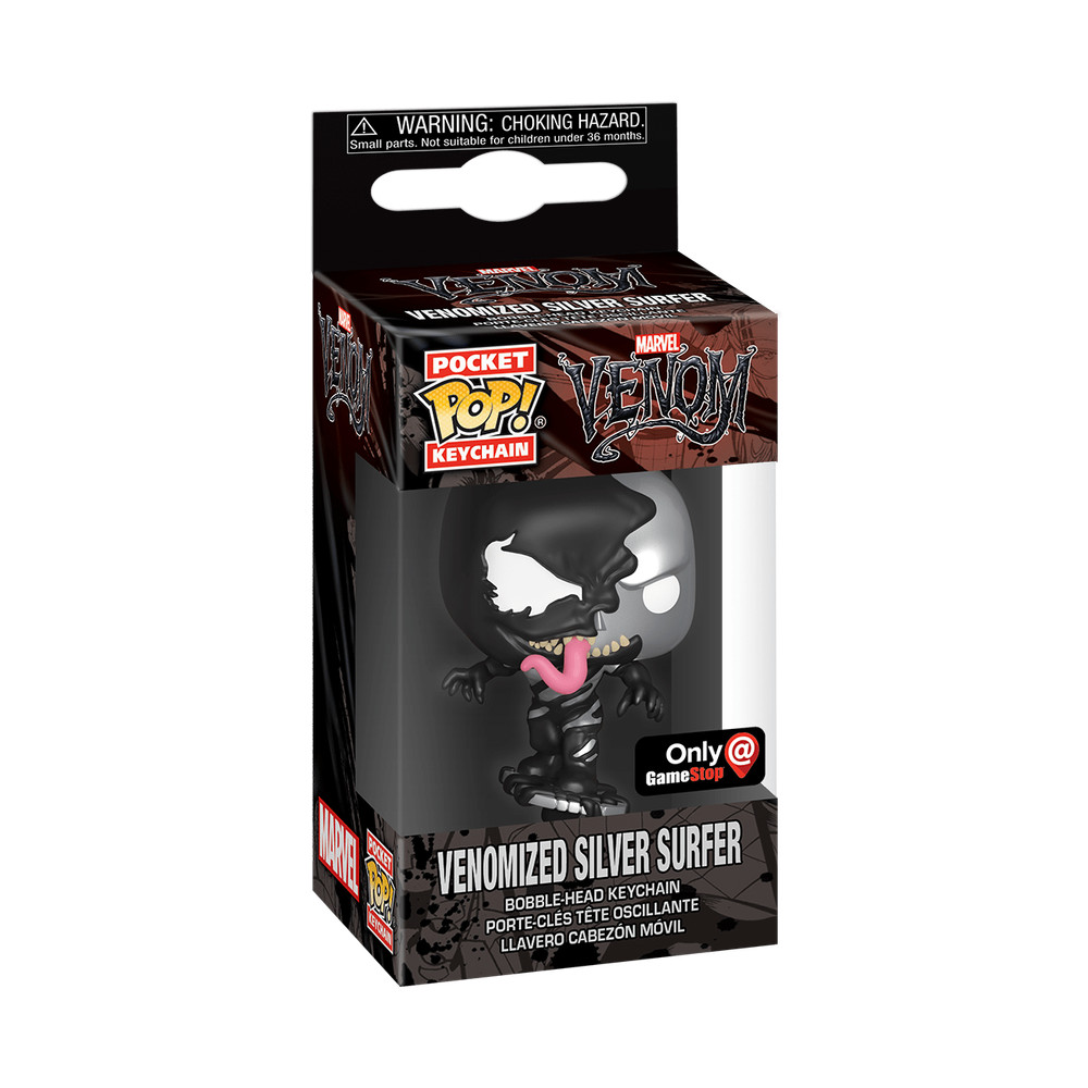 Funko Pocket POP! Marvel Venomized Silver Surfer GameStop Exclusive Keychain