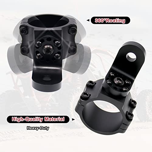 360° Roating UTV Mount Bracket Flag Mount Whip Light Mount Fits for 1.75
