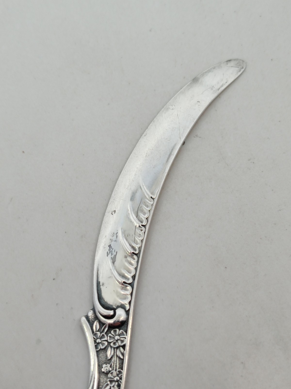 Antique Whiting Sterling Silver Letter Opener #94 Ornate Floral Design