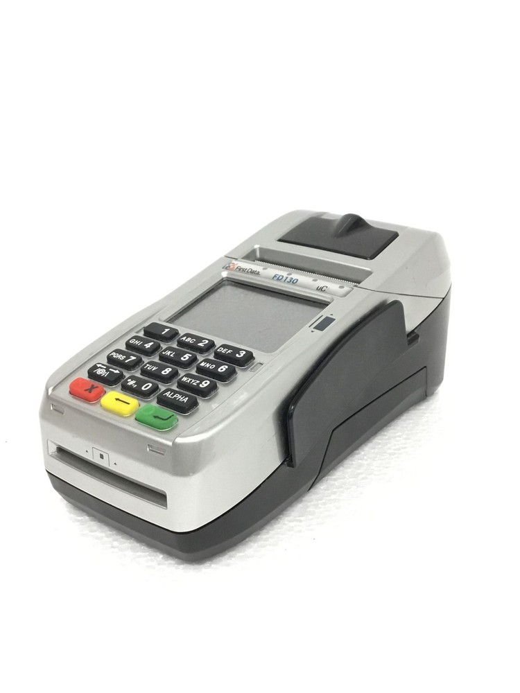 5x FIRST DATA FD130 Credit Card Terminal Chip Reader No Ac Adapter WORKING QTY
