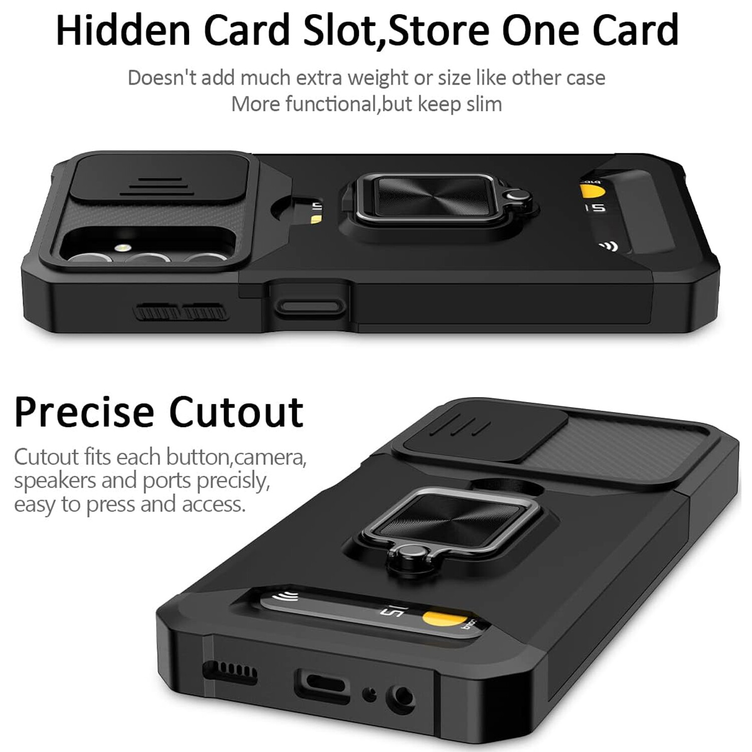 For Samsung Galaxy A17 5G Case Phone Camera Cover Shockproof + Tempered Glass