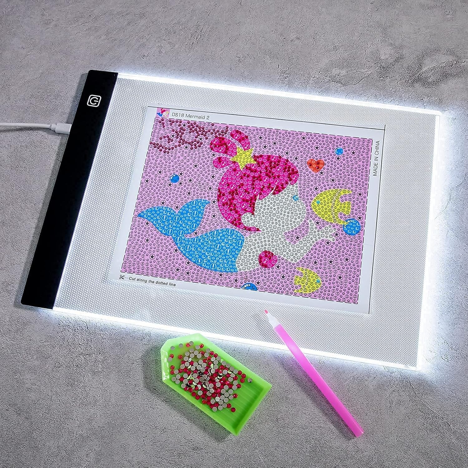 A5 LED Copy Board Light Tracing Box,Diamond Painting Light Pad, Light Tracing Bo