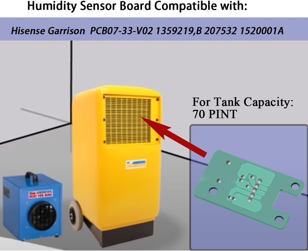 Humidity Sensor Board For Hisense Garrison Dehumidifier PCB07-33-V02