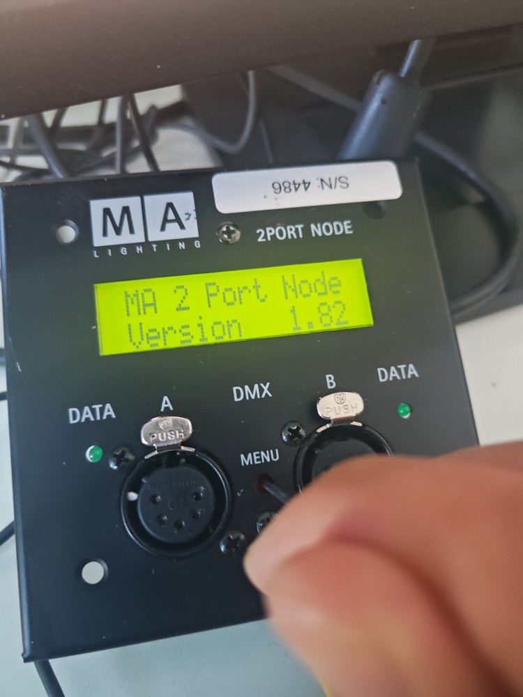 MA 2PORT NODE Flush-mounted EU-version, 2x DMX out Test OK