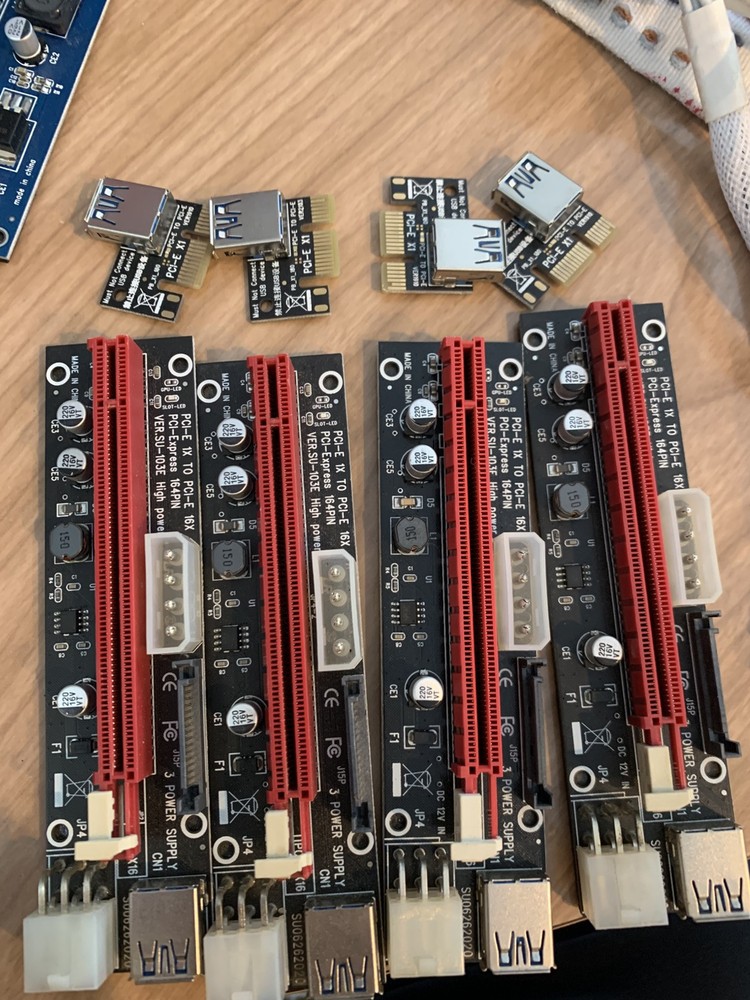 PCI-E riser bundle miner mining equipment read description 80% of them work