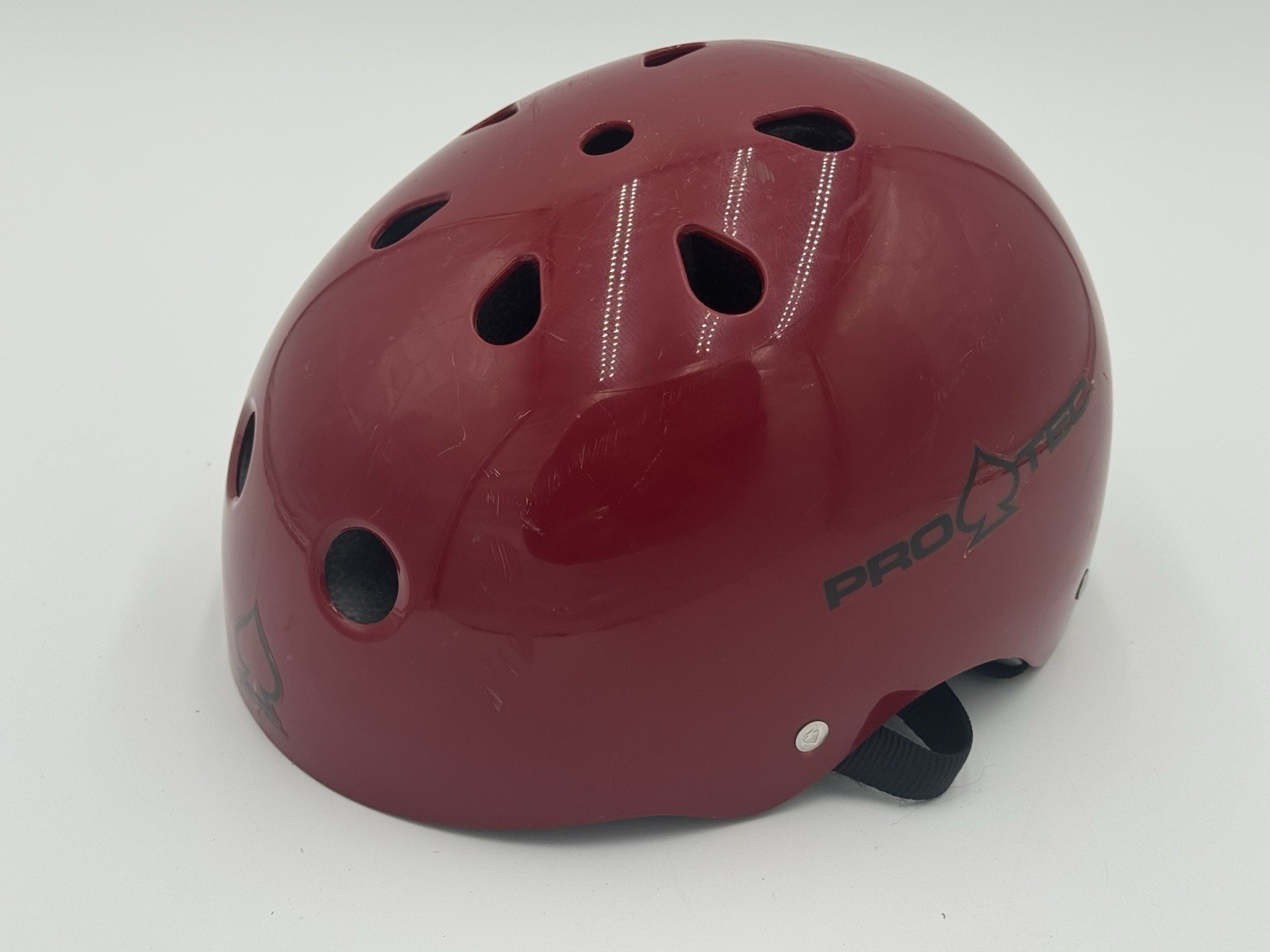 Pro-Tec "The Classic" Skate Red Skateboard Helmet Old School Size S/M 53-56 cm