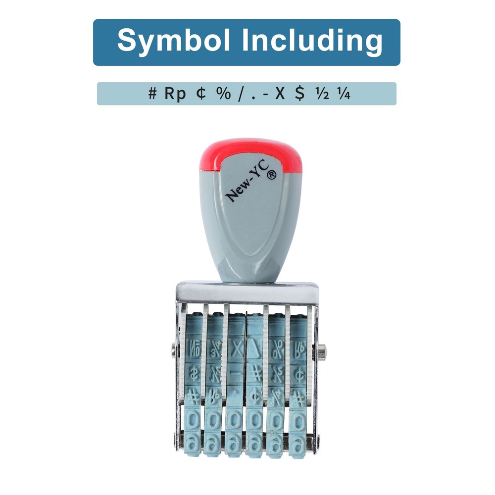 6 Digits Number Roller Stamps Multi-Function DIY Scrapbooking Numbering Stamp