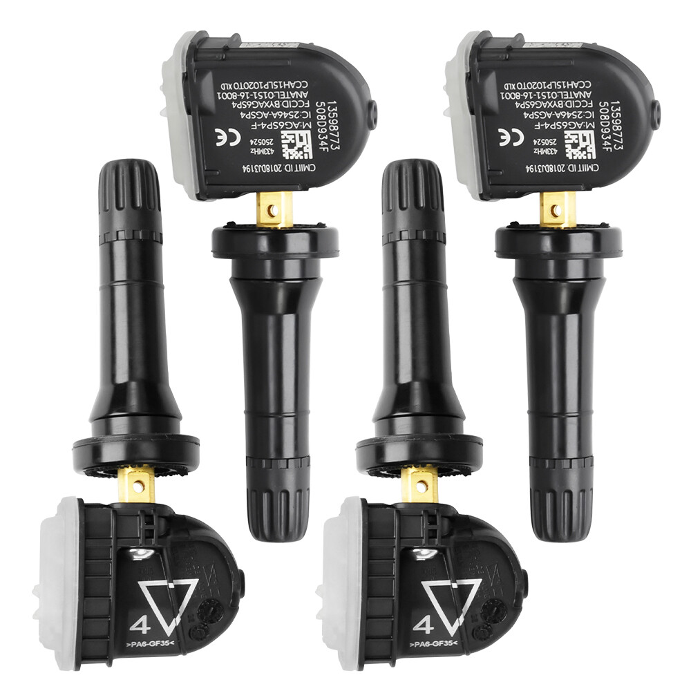 Set of 4 Tire Pressure Sensors TPMS 433MHz 13598773 For Buick Chevy Cadillac GMC