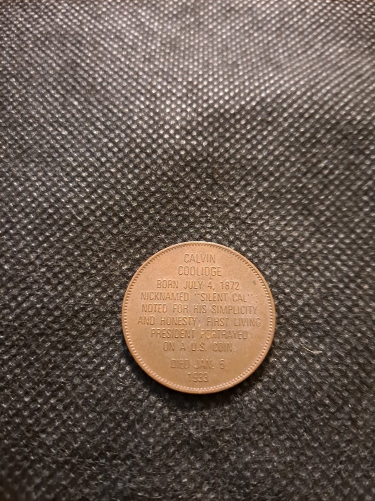CALVIN COOLIDGE TOKEN! e8129UXX