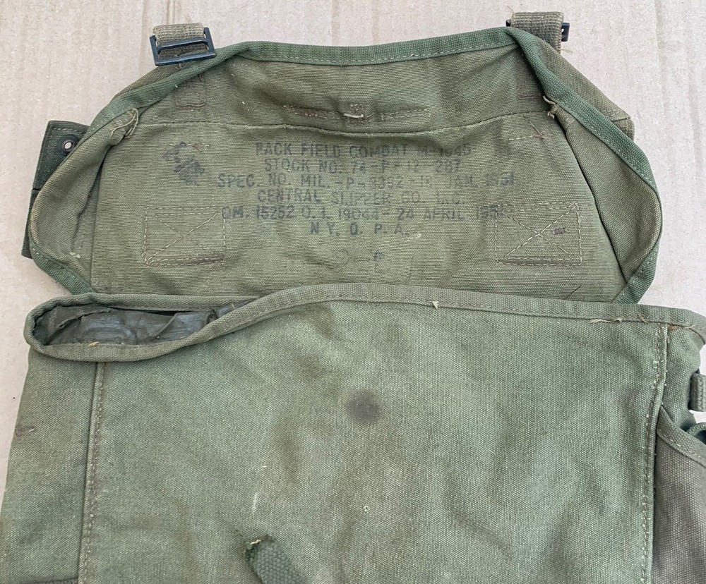 Original US M1945 Canvas Upper Field Pack Bag