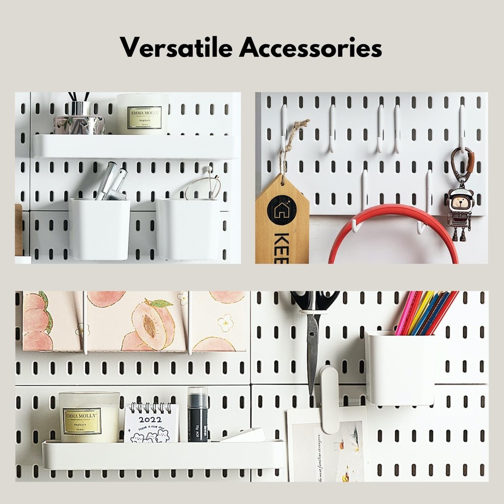 Keepo Pegboard Accessories, Peg Board Accessory Kit for Wall Organizer, Conta...