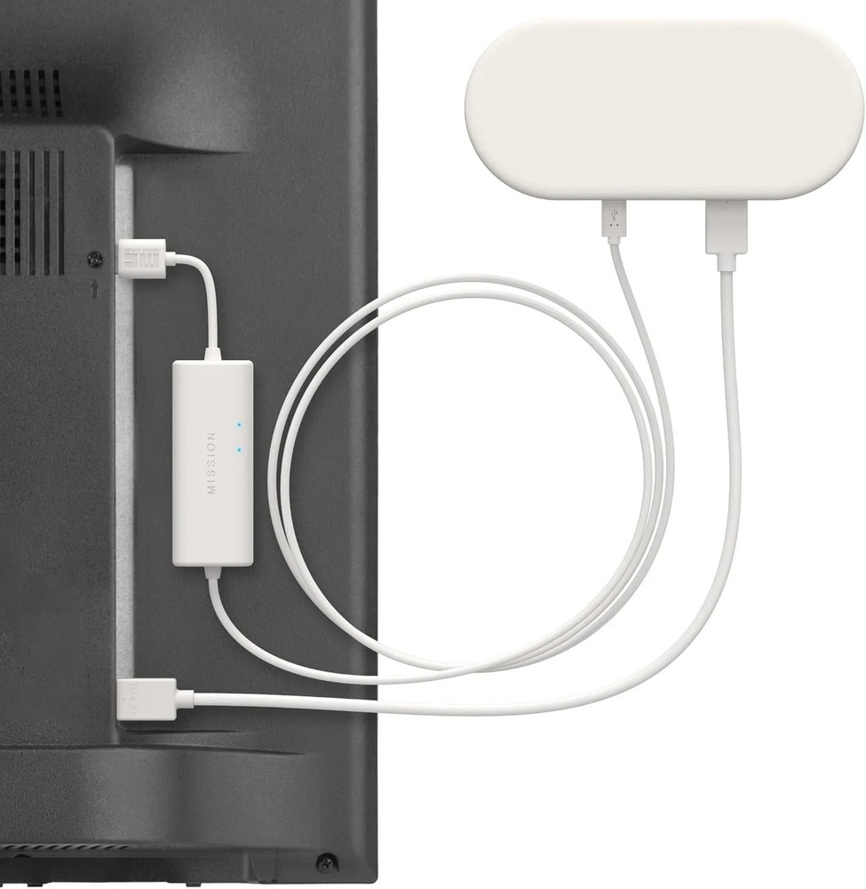 Mission USB Power Cable for Google TV (Power 4K Streamer Version, White