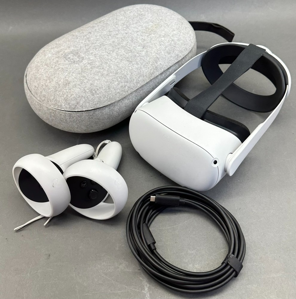Meta Quest 2 VR Headset 128GB with Controllers & Case
