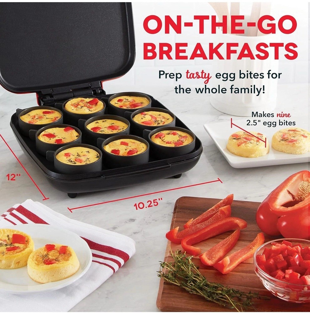 Dash Sous Vide Style Family Size Egg Bite Maker for Breakfast Bites,...