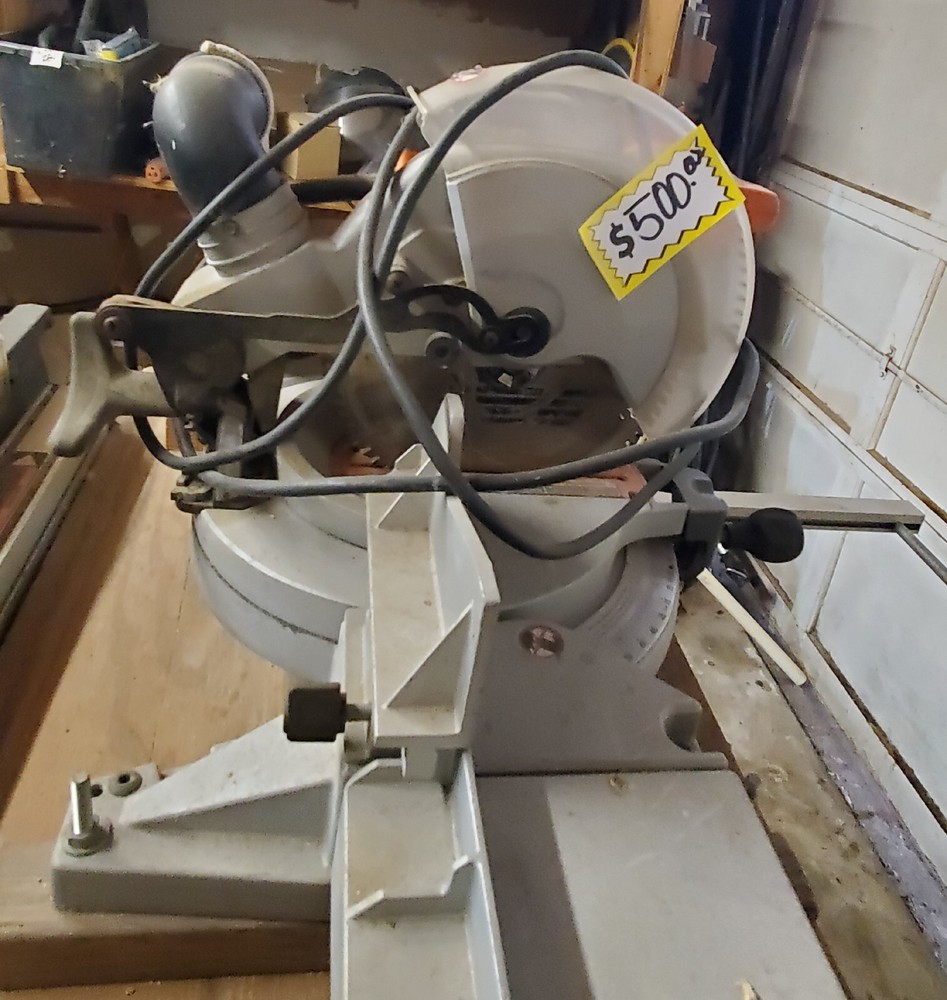 compound miter saw sliding used