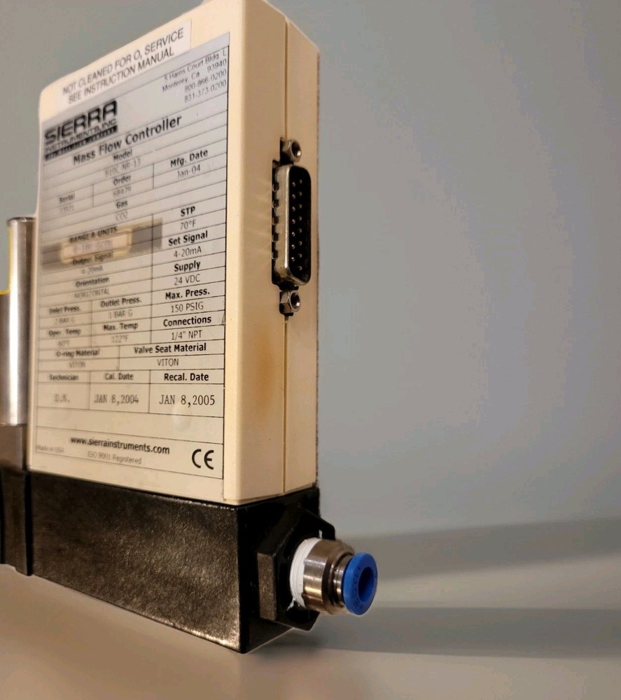 Sierra Instruments 810C Mass Flow Controller 0-100 SCCM CO2