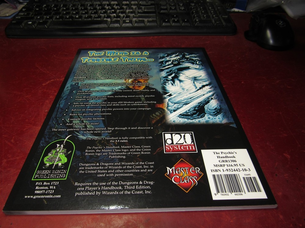 D20: Master Class: The Psychic's Handbook